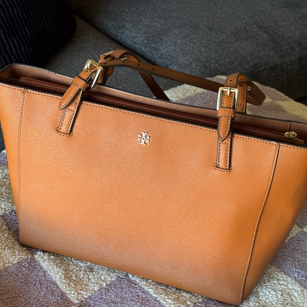 Tory Burch Tan Leather Tote Bag